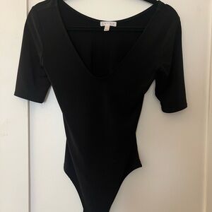 Leith Classic Black Bodysuit